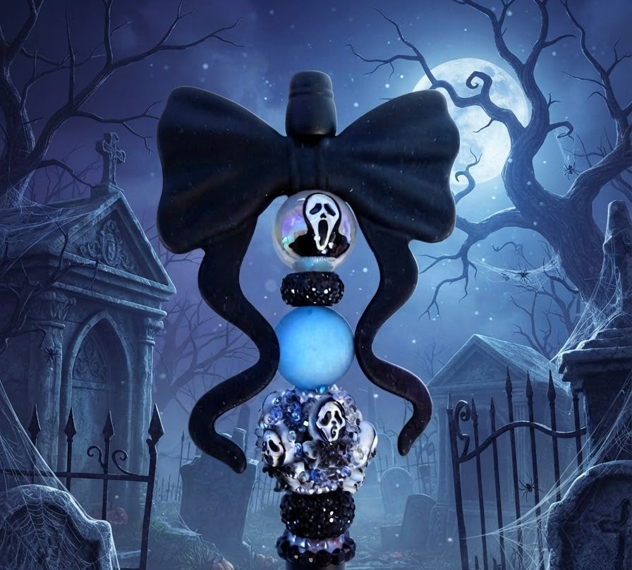 SCREAM/GHOSTFACE Personalized Handmade Beaded Rhinestone Pen