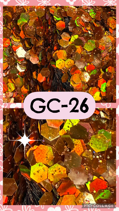 GC3-GC34 GLITTER COLORS