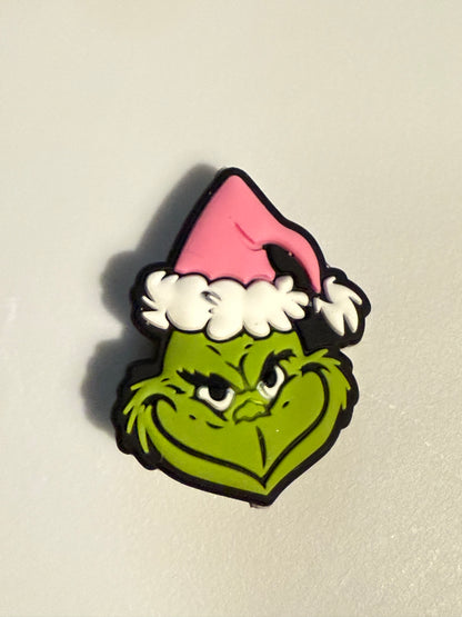 F/CHR4 (1)PC 1.1" Choose Your Style Christmas Green Guy Focal Bead for DIY Keychains, Wristlets, Cup Charms, Car Charms ETC