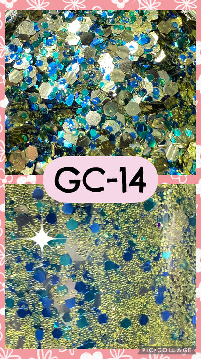 GC3-GC34 GLITTER COLORS