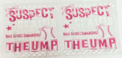 C584- (1PC) BAD SPORTSMANSHIP 16OZ UV DTF Transfer Wrap/Sticker for Cup/Tumbler