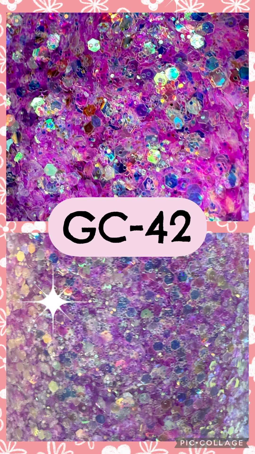 GC36-GC53 GLITTER COLORS