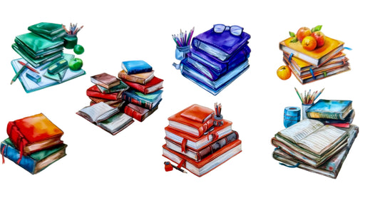 C344- (1PC) BOOKS 16OZ UV DTF Transfer Wrap/Sticker for Cup/Tumbler