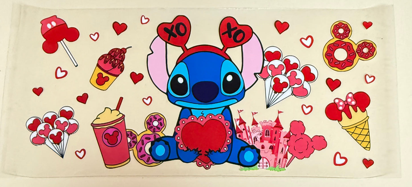 C492- (1PC) STITCH 16OZ UV DTF Transfer Wrap/Sticker for Cup/Tumbler