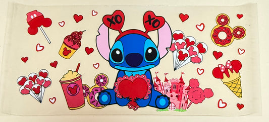 C492- (1PC) STITCH 16OZ UV DTF Transfer Wrap/Sticker for Cup/Tumbler