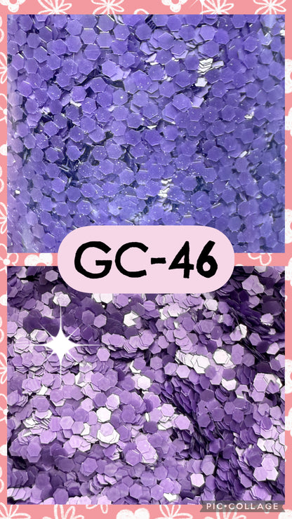 GC36-GC53 GLITTER COLORS