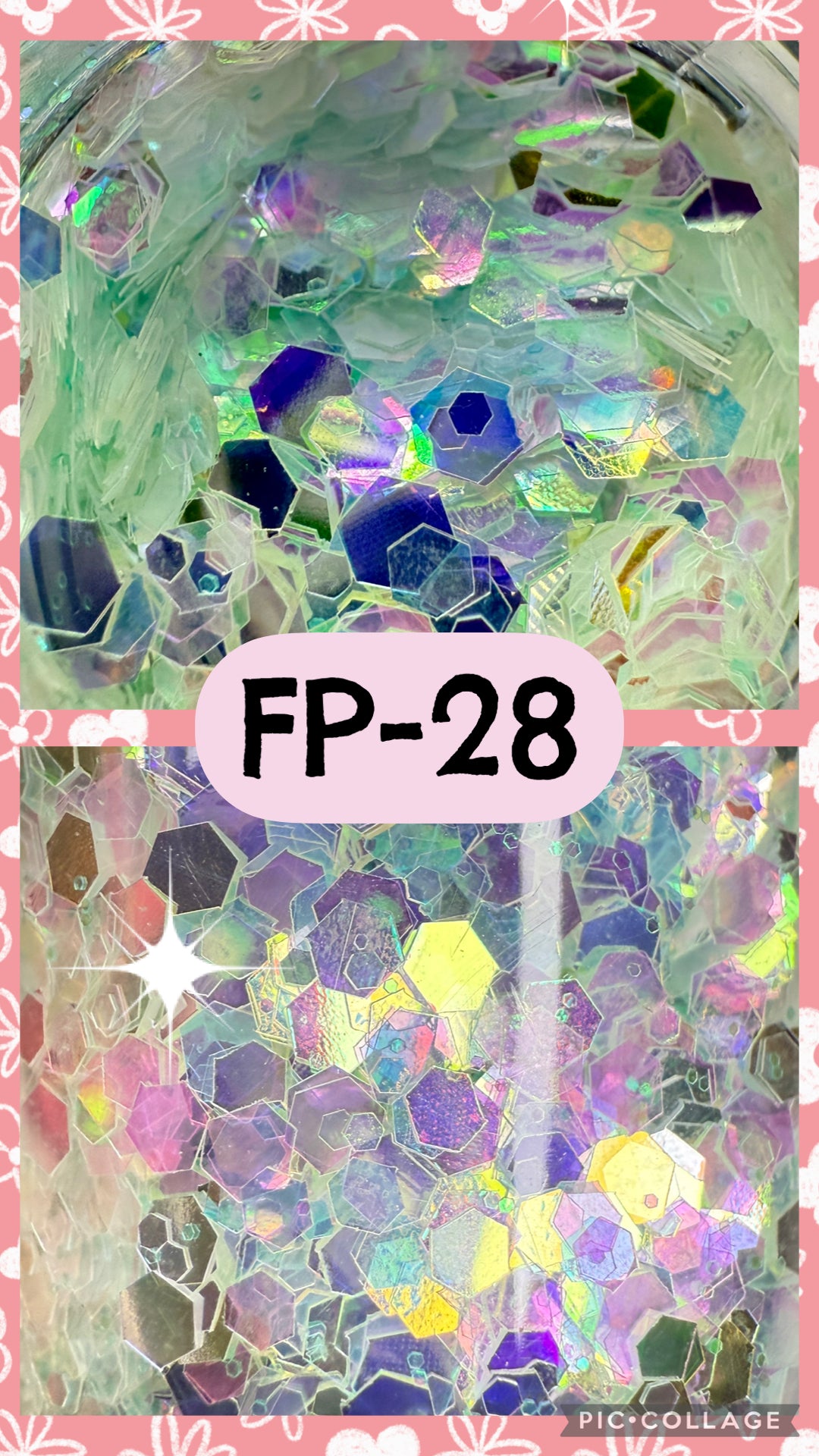FP1-FP38 GLITTER COLORS