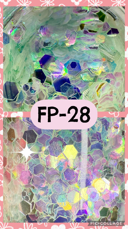 FP1-FP38 GLITTER COLORS