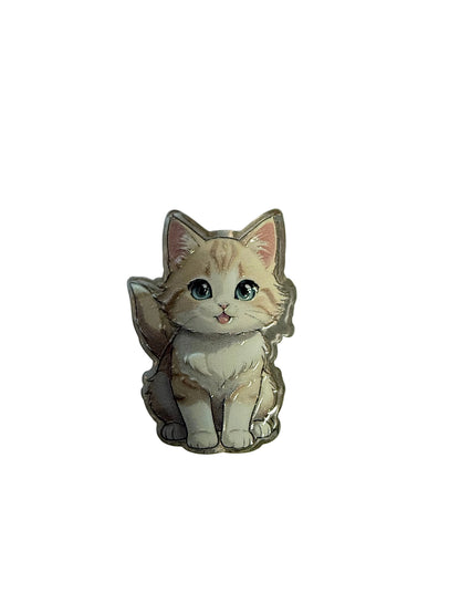 F/ACR78- (1)PC 1" CHOOSE YOUR CAT Acrylic Focal Bead for DIY Pens, Keychains, Wristlets, Cup Charms, Car Charms ETC