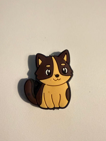 F/A30- (1)PC 1.2" Choose your color- Cat Focal Bead for DIY Keychains, Wristlets, Cup Charms, Car Charms ETC