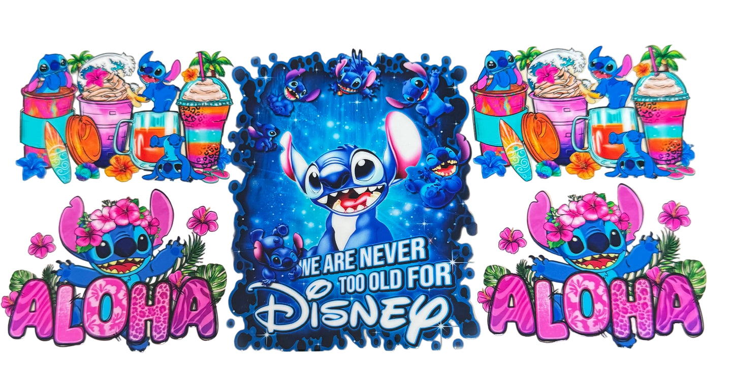 C371- (1PC) STITCH 16OZ UV DTF Transfer Wrap/Sticker for Cup/Tumbler