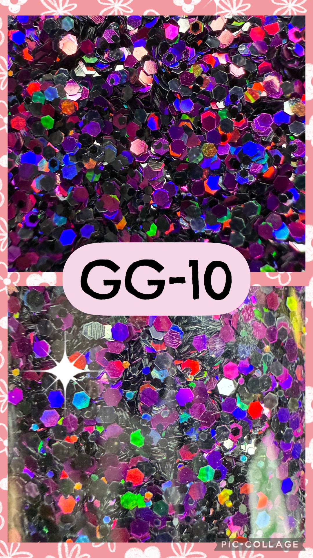 GG1-GG12 GLITTER COLORS