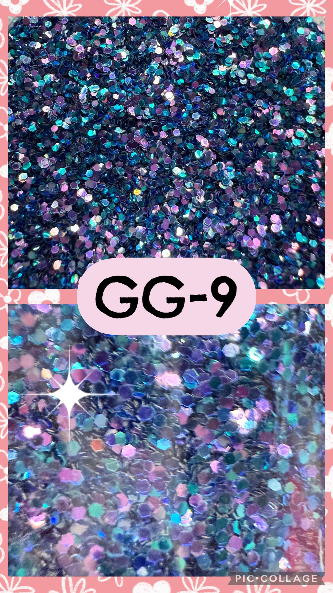 GG1-GG12 GLITTER COLORS