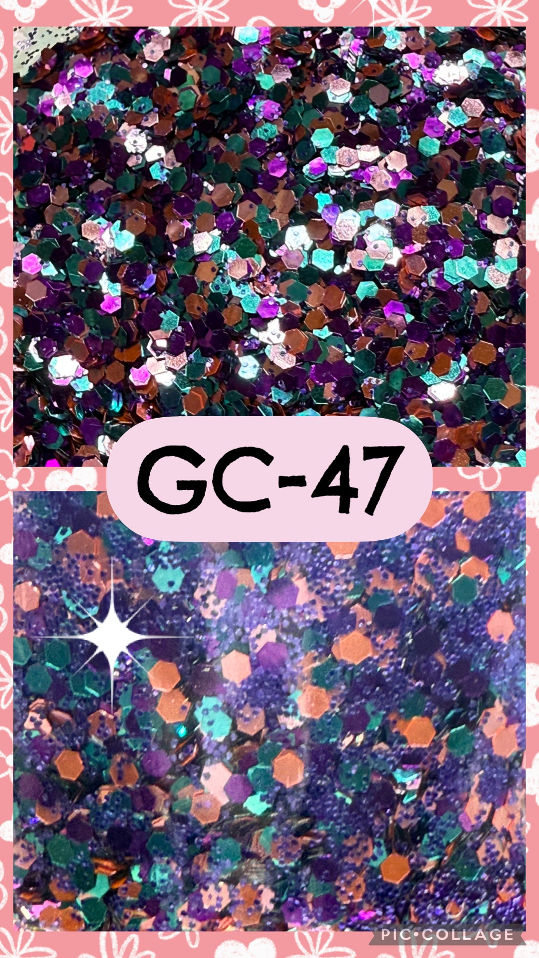 GC36-GC53 GLITTER COLORS