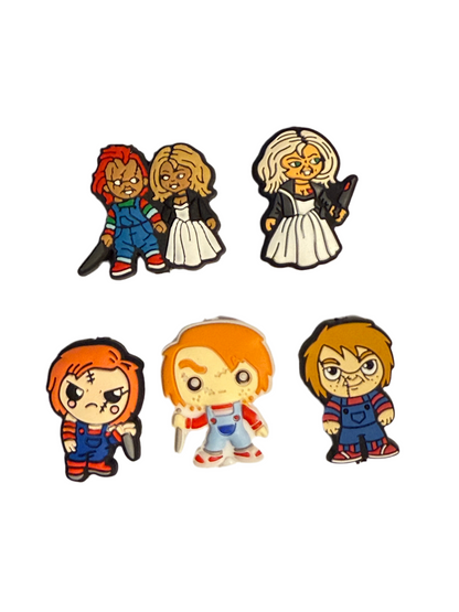 F/HAL25 (1)PC 1.1" Choose Your Style Chuck/Bride Dolls Focal Bead for DIY Keychains, Wristlets, Cup Charms, Car Charms ETC