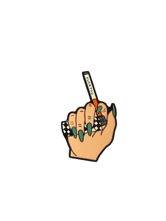 F/S13- (1)PC 1.3" Hand W/Fu*k You C!G Focal Bead for DIY Keychains, Wristlets, Cup Charms, Car Charms ETC