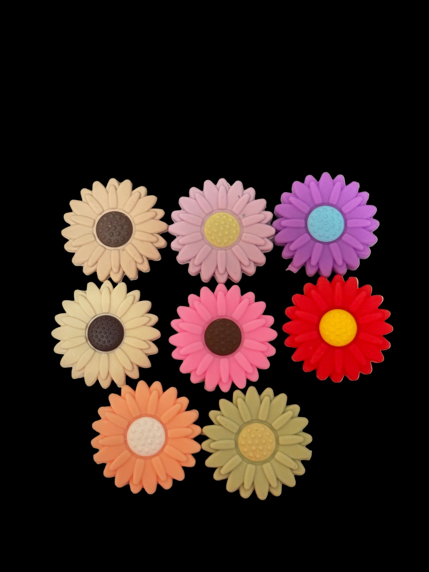 F/B17- (1)PC Choose Your Color-  30 mm Large Size Daisy Flower Focal Bead