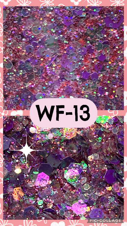 WF1-WF21 GLITTER COLORS