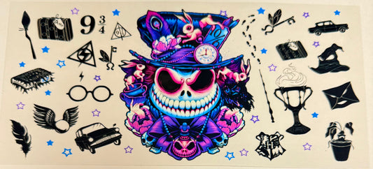 C464- (1PC) JACK 16OZ UV DTF Transfer Wrap/Sticker for Cup/Tumbler
