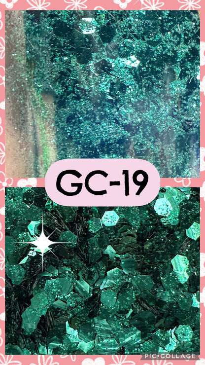 GC3-GC34 GLITTER COLORS