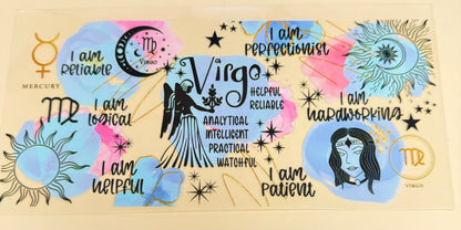 C421- HOROSCOPE- (1PC) 16OZ UV DTF Transfer Wrap/Sticker for Cup/Tumbler