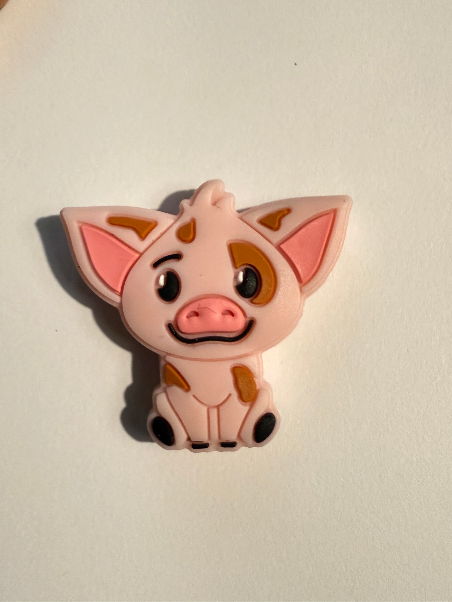 F/A29- (1)PC 1.3" Choose your color- PIG Focal Bead for DIY Keychains, Wristlets, Cup Charms, Car Charms ETC
