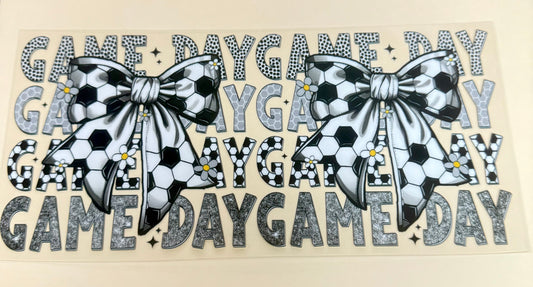 C333- (1PC) SOCCER BOW GAME DAY 16OZ UV DTF Transfer Wrap/Sticker for Cup/Tumbler