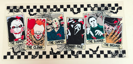 C381- (1PC) HALLOWEEN TAROT CARDS 16OZ UV DTF Transfer Wrap/Sticker for Cup/Tumbler