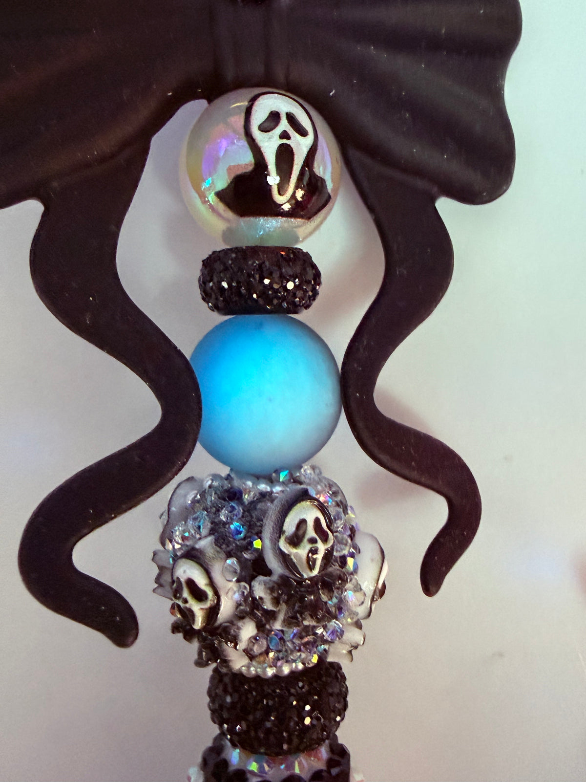 SCREAM/GHOSTFACE Personalized Handmade Beaded Rhinestone Pen