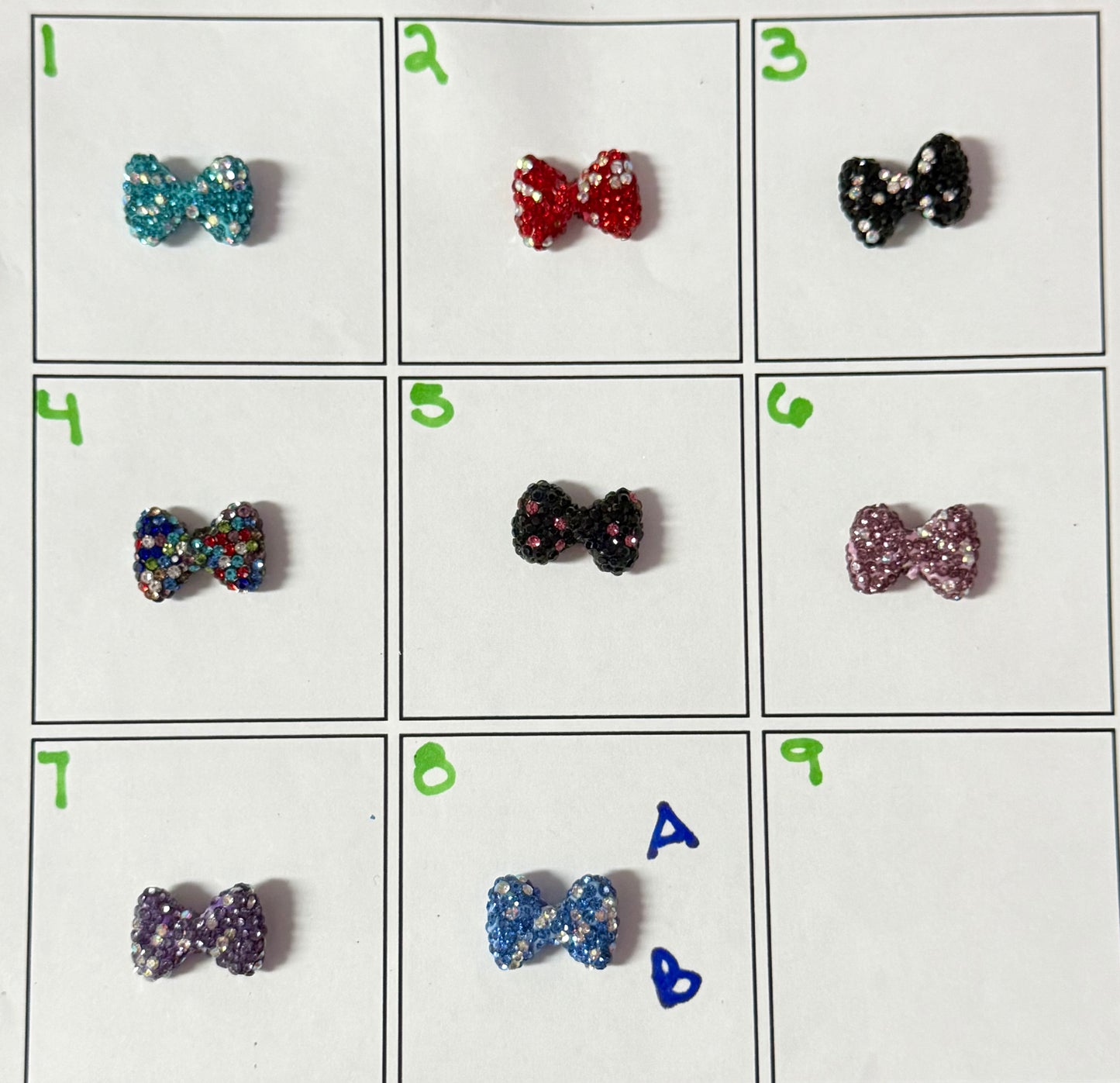 R103 (1PC)- Choose Your Color- 20MM High Quality Clay Rhinestone BOW Bead