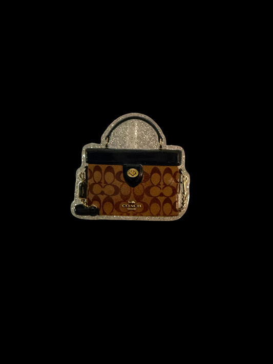 F/ACR24- (1)PC 1" Fashion C Purse/Bag Acrylic Focal Bead for DIY Pens, Keychains, Wristlets, Cup Charms, Car Charms ETC