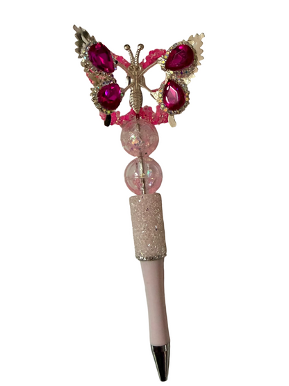 A16- (1PCS) CHOOSE YOUR NEON COLOR- 46mm STUNNING Rhinestone coated Butterlies With Moving Wings Beads for DIY