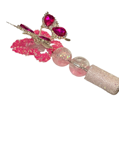 A16- (1PCS) CHOOSE YOUR NEON COLOR- 46mm STUNNING Rhinestone coated Butterlies With Moving Wings Beads for DIY