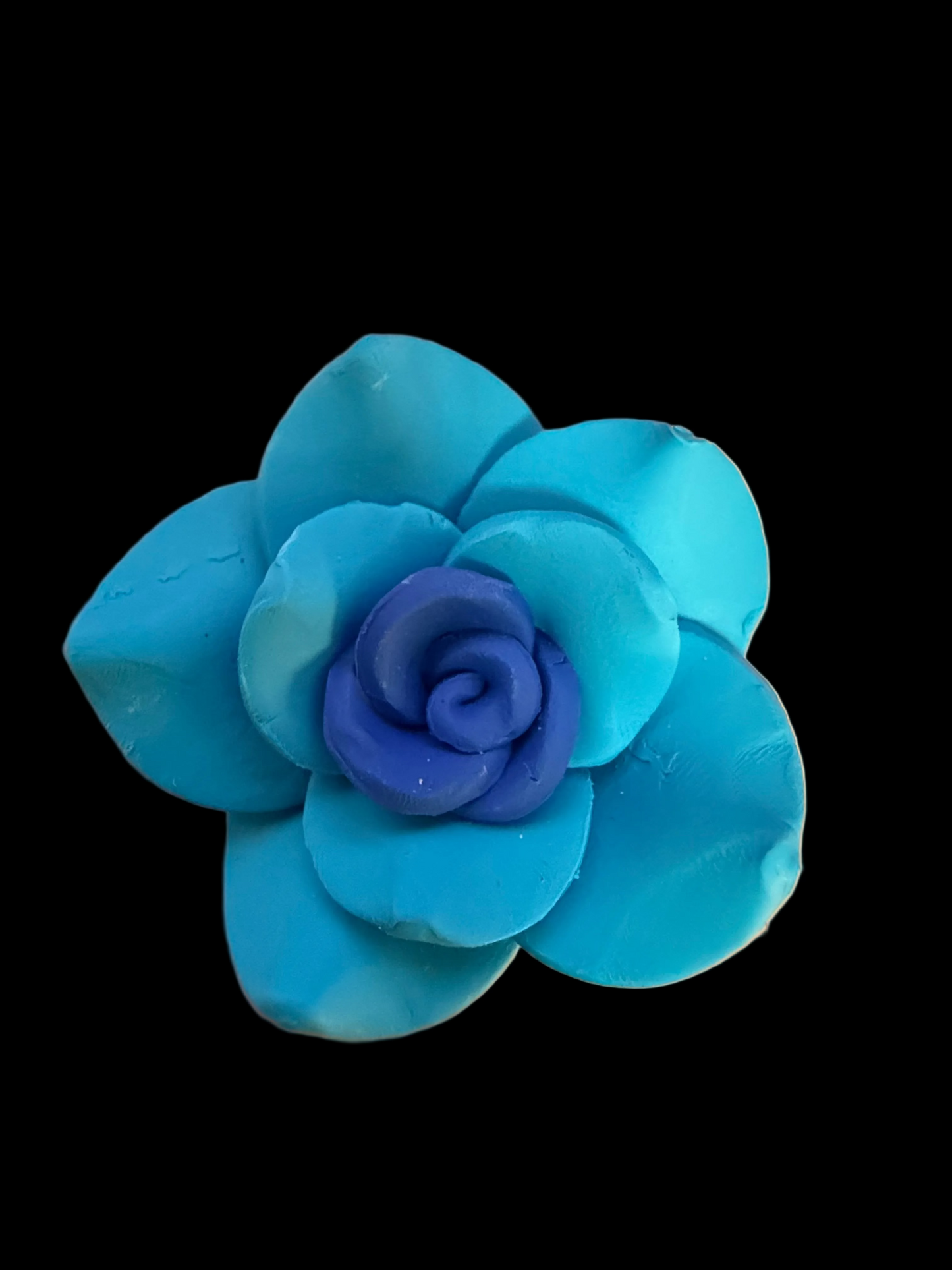 FFB7- (1PCS) CHOOSE YOUR COLOR- 50mm Handmade Clay Fancy Flowers Flatback (UNDRILLED) Pendants/Beads for DIY