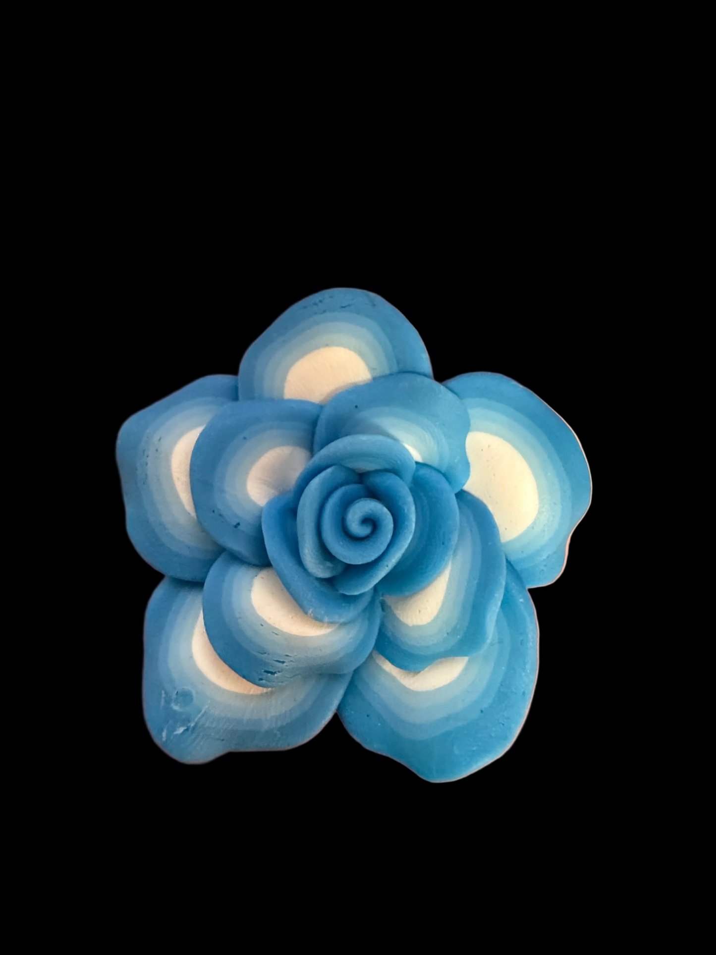 FFB7- (1PCS) CHOOSE YOUR COLOR- 50mm Handmade Clay Fancy Flowers Flatback (UNDRILLED) Pendants/Beads for DIY