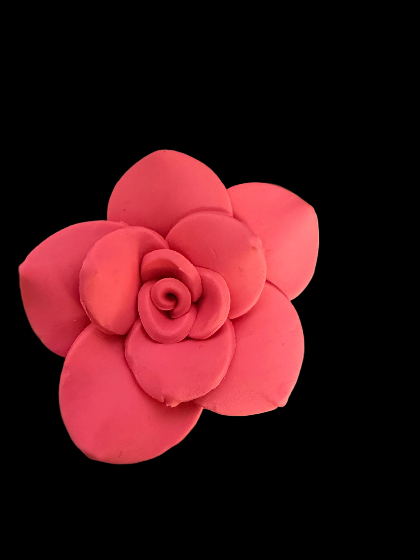 FFB7- (1PCS) CHOOSE YOUR COLOR- 50mm Handmade Clay Fancy Flowers Flatback (UNDRILLED) Pendants/Beads for DIY