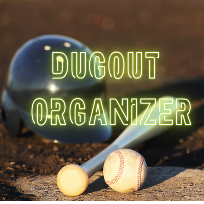 Round OR Plate Style Custom Baseball/Softball Dugout Organizer • 3D Printed Baseball Softball Bat & Helmet Holder