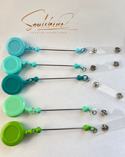 (1)PC- Choose your Color DIY Beadable ID Retractable Badge Reel Bar image 3