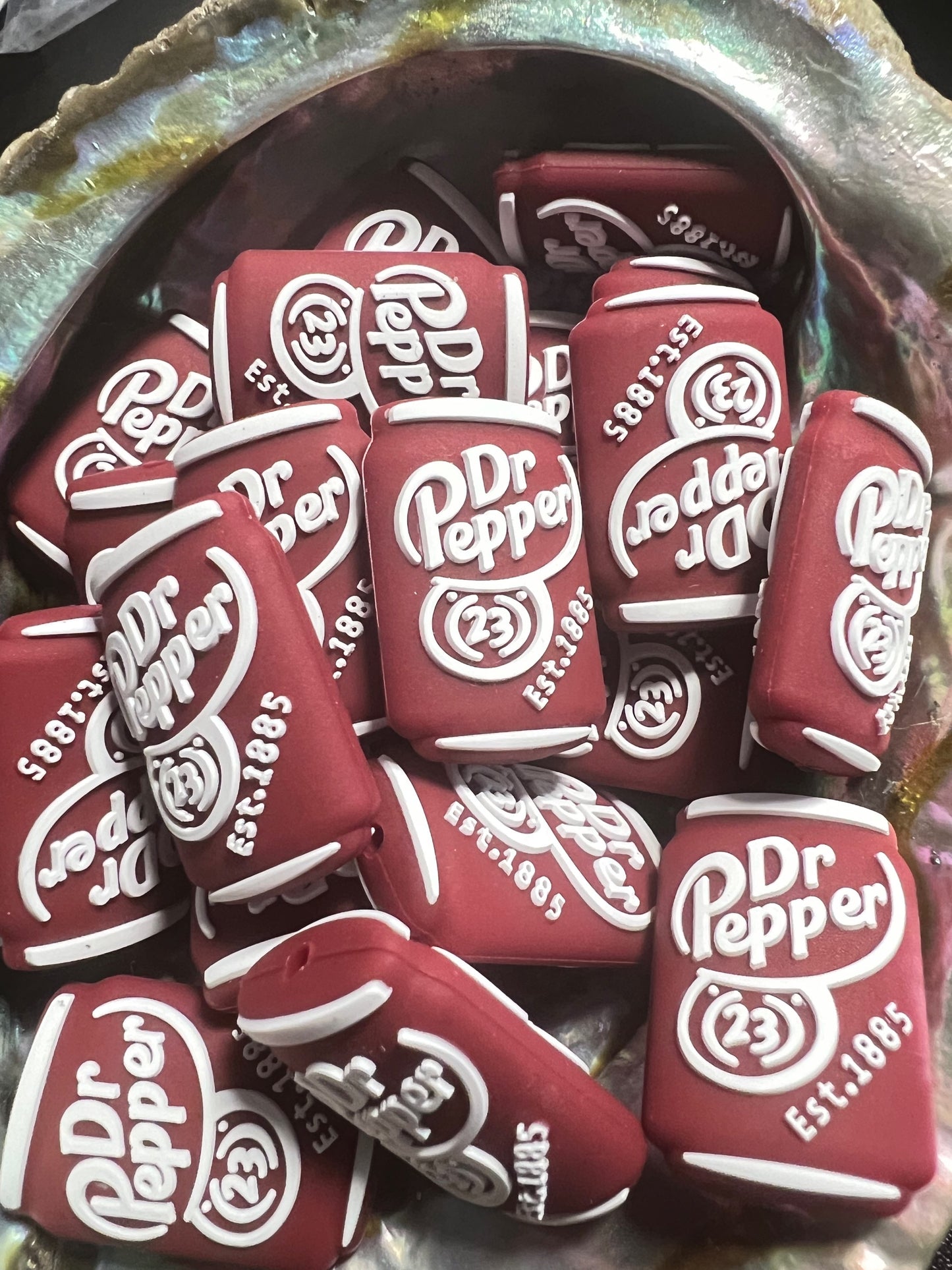 (1)PC- Dr.Pepper Soda Pop/Can/Focal Bead image 1