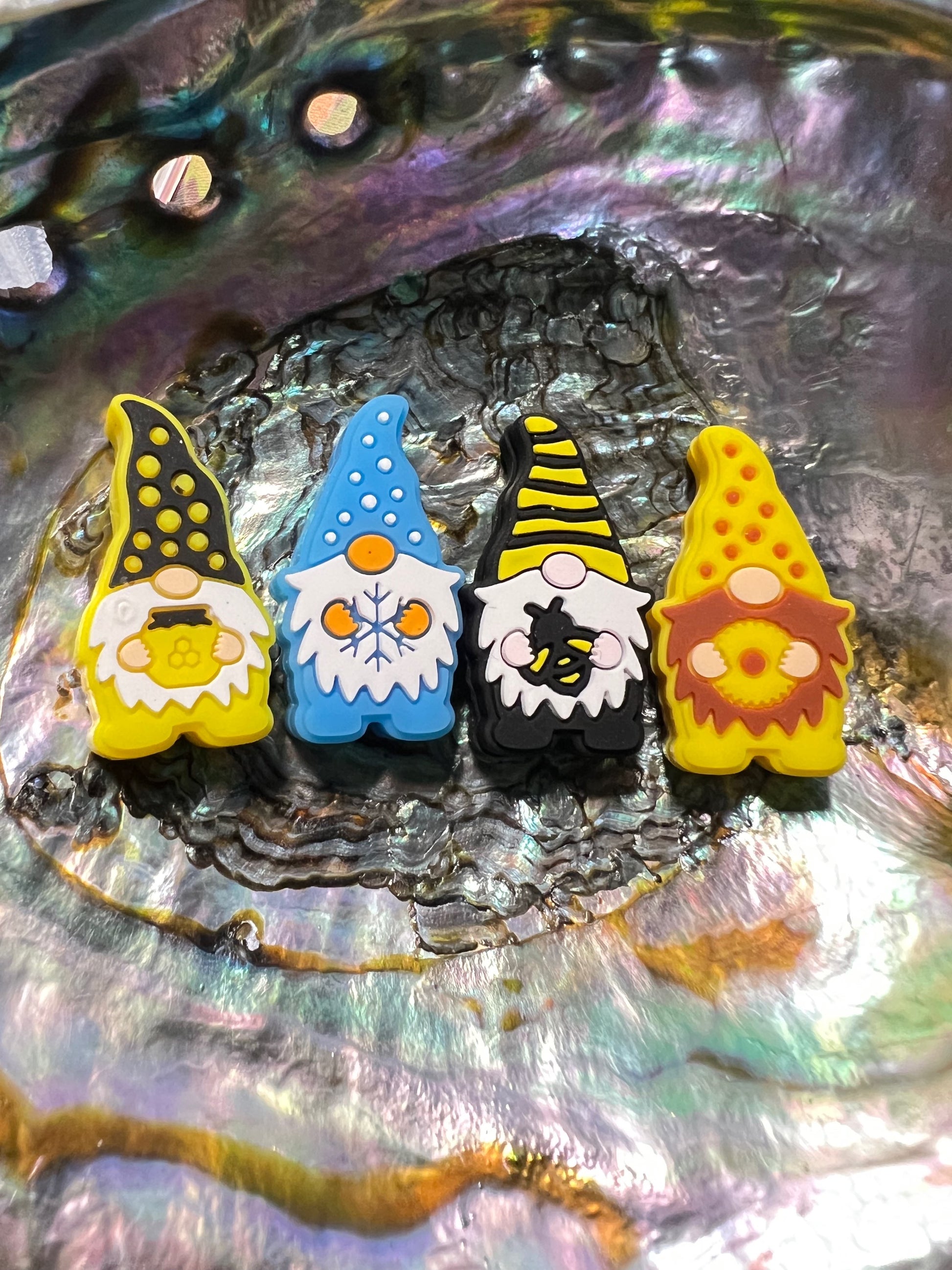 (1)PC- Choose Your Gnome Winter/Honey/Bee/Sunflower Focal Bead image 0
