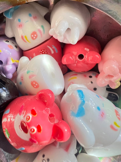 (1)PC- Choose Your - Kawaii Acrylic Characters- Focal Bead image 3