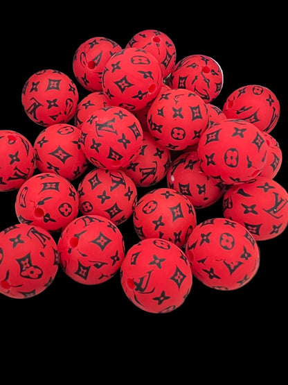 (1)PC- Choose Your Design, Colors, Round Silicone Beads image 3