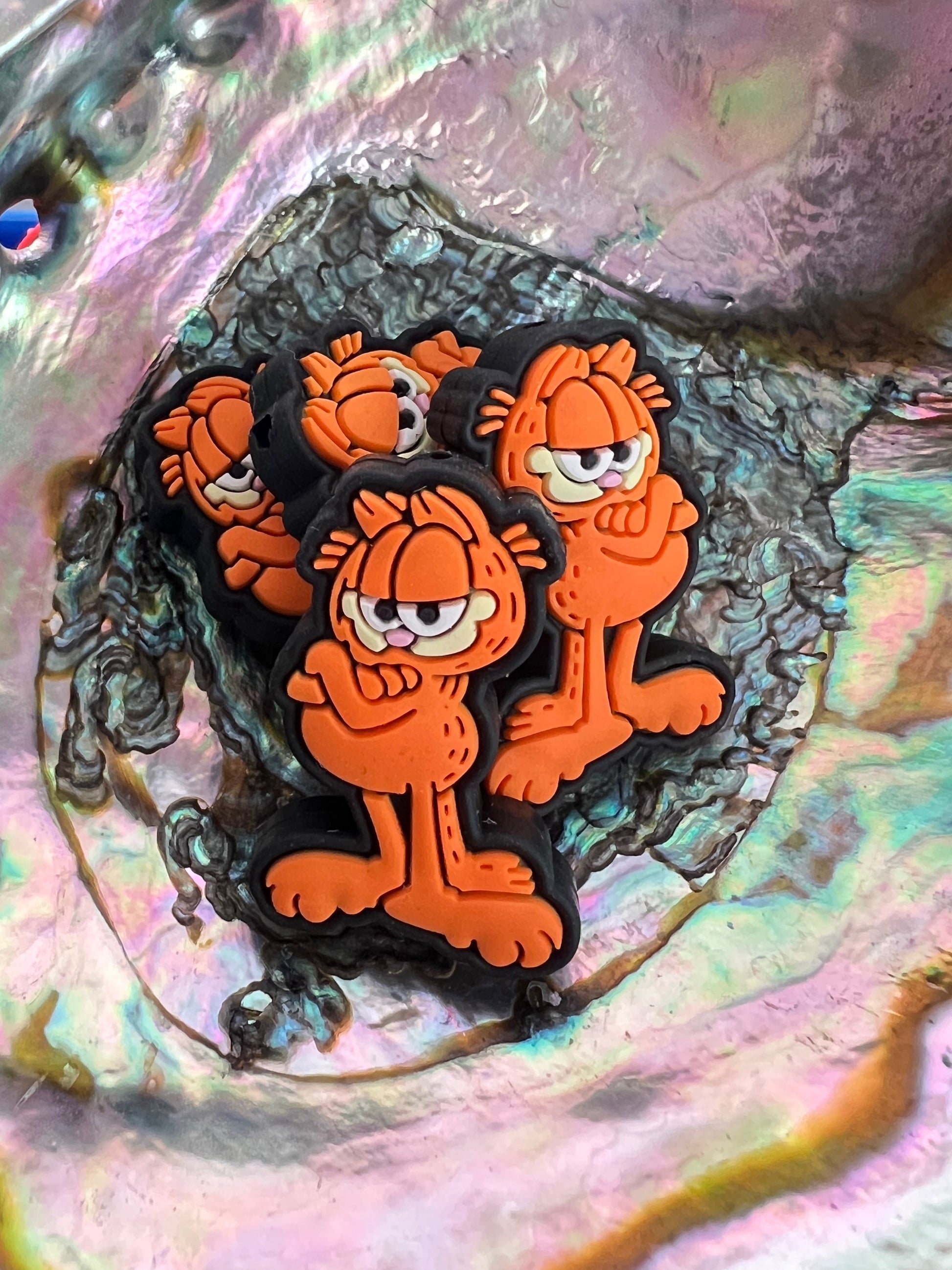 (1)PC-  Garfield The Cat Focal Bead image 0