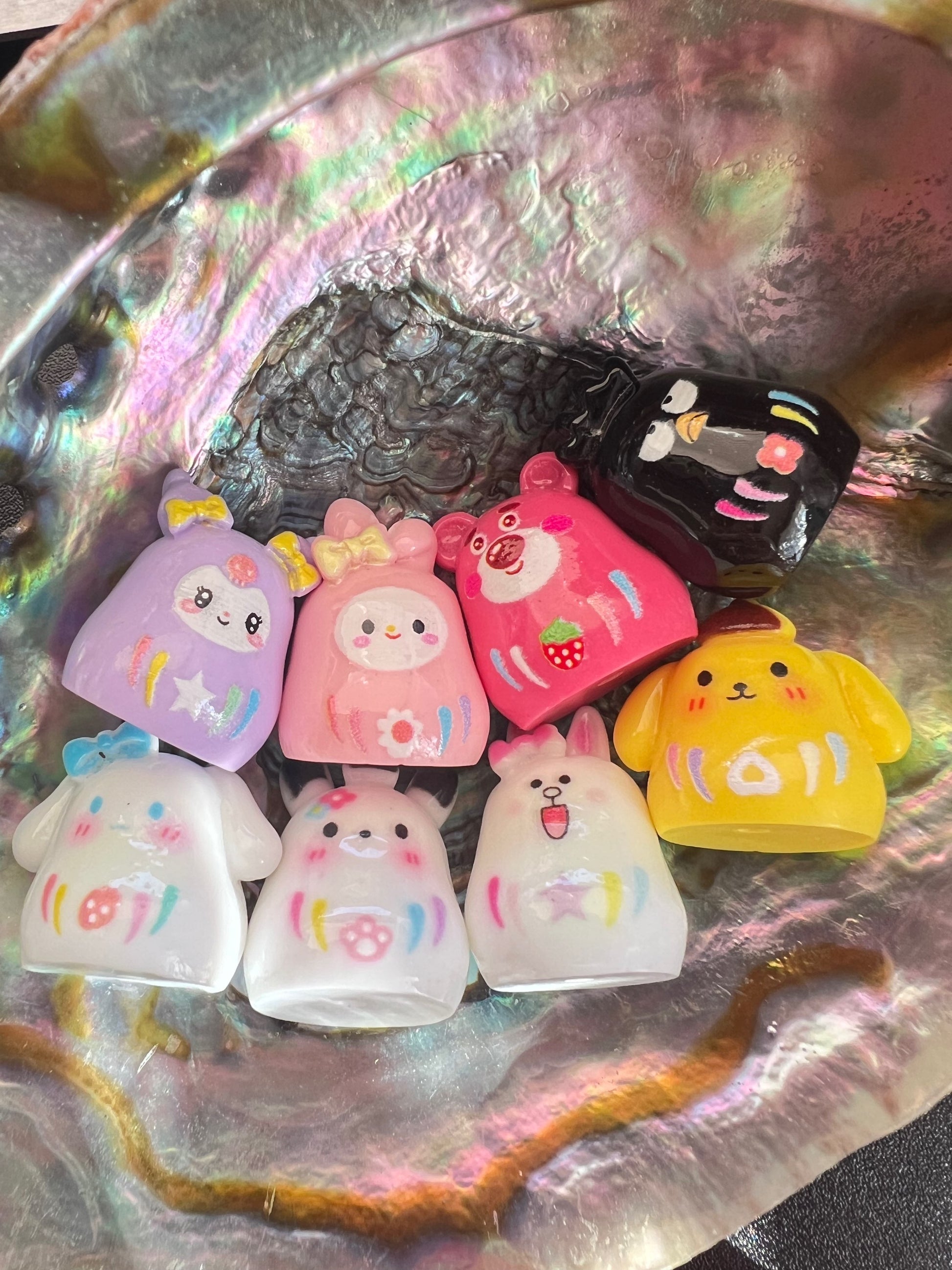 (1)PC- Choose Your - Kawaii Acrylic Characters- Focal Bead image 4