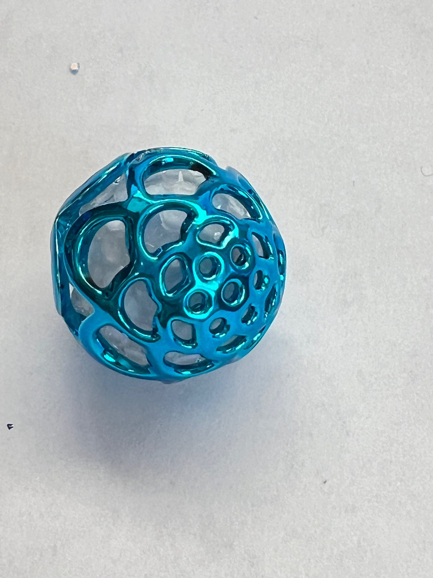 20 PCS-20mm Plastic Multi-Colored Flower Pattern Bead Caps image 3