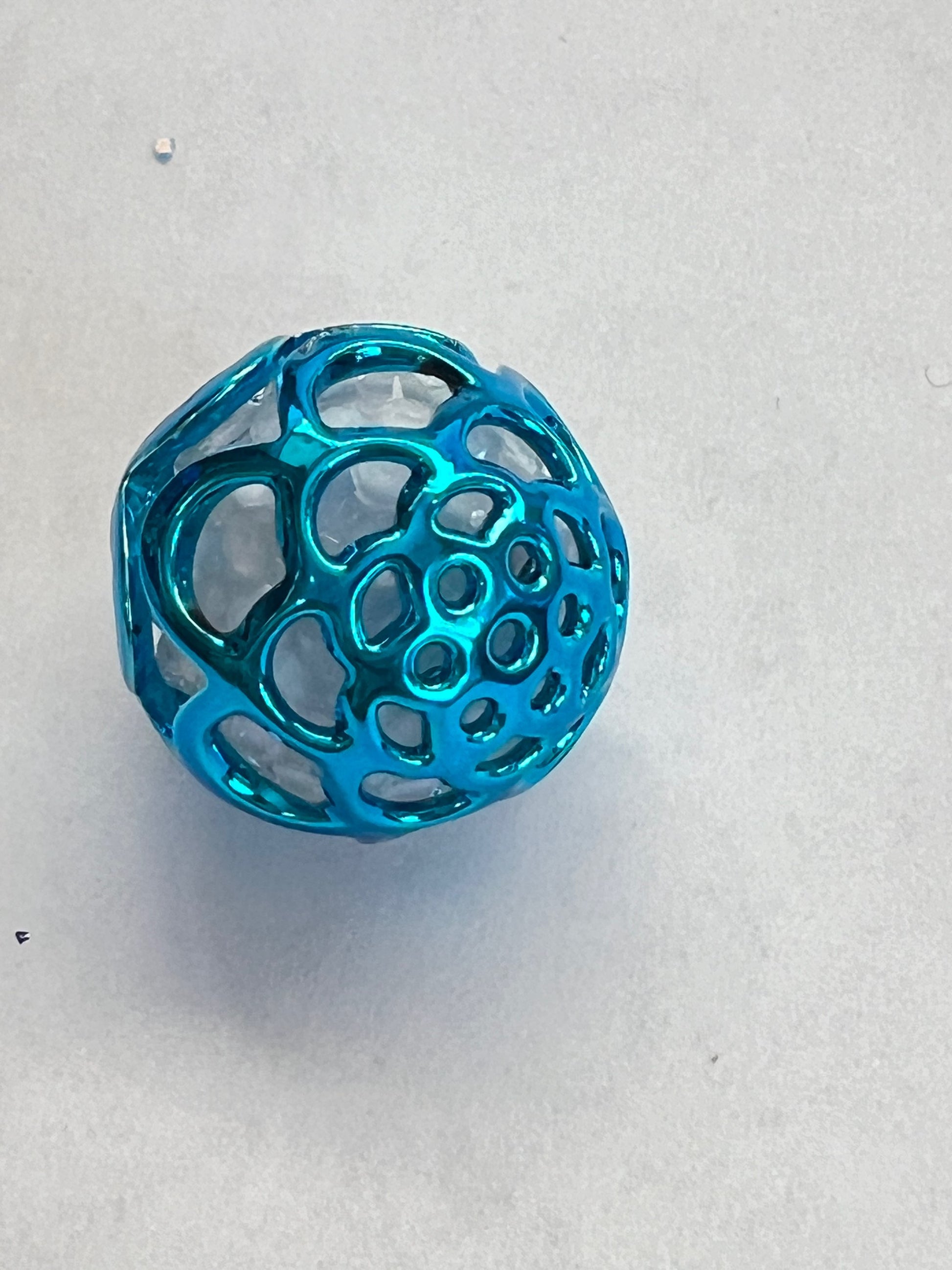 20 PCS-20mm Plastic Multi-Colored Flower Pattern Bead Caps image 3