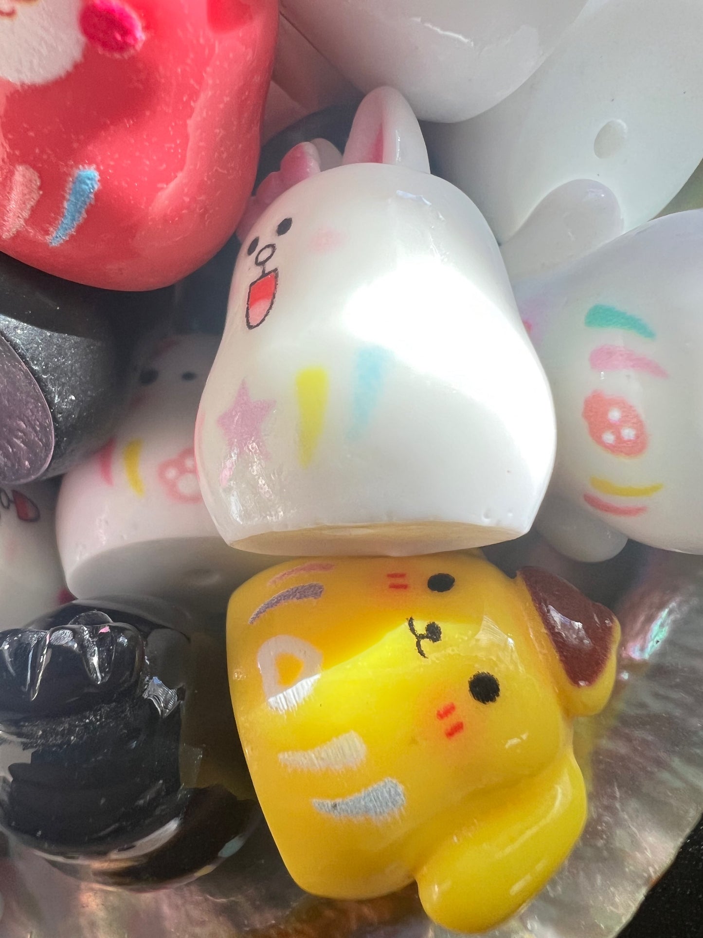 (1)PC- Choose Your - Kawaii Acrylic Characters- Focal Bead image 1