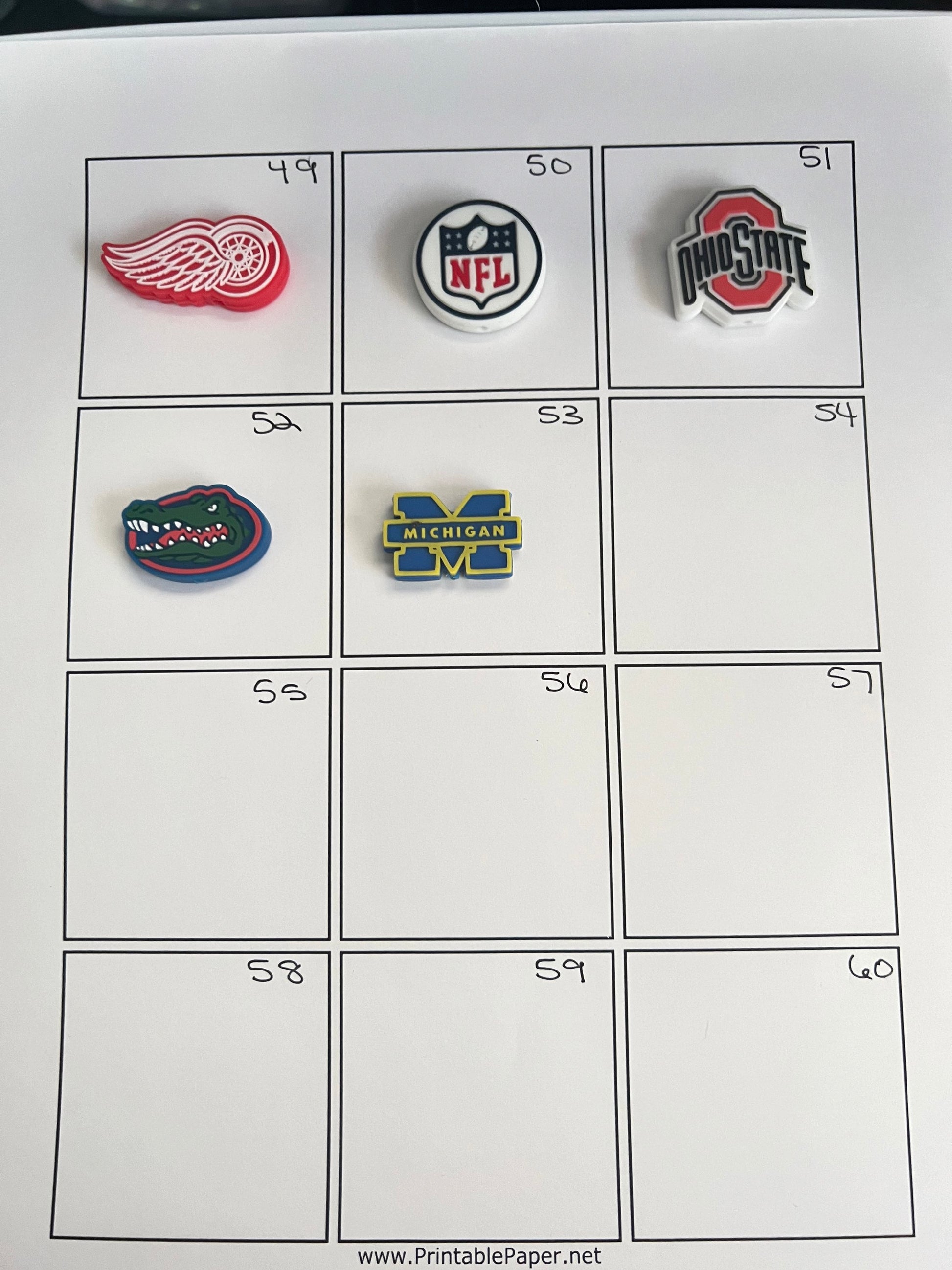 (1) PC- Choose Your TEAM- FOOTBALL/BASKETBALL SPORTS Silicone Focal image 6