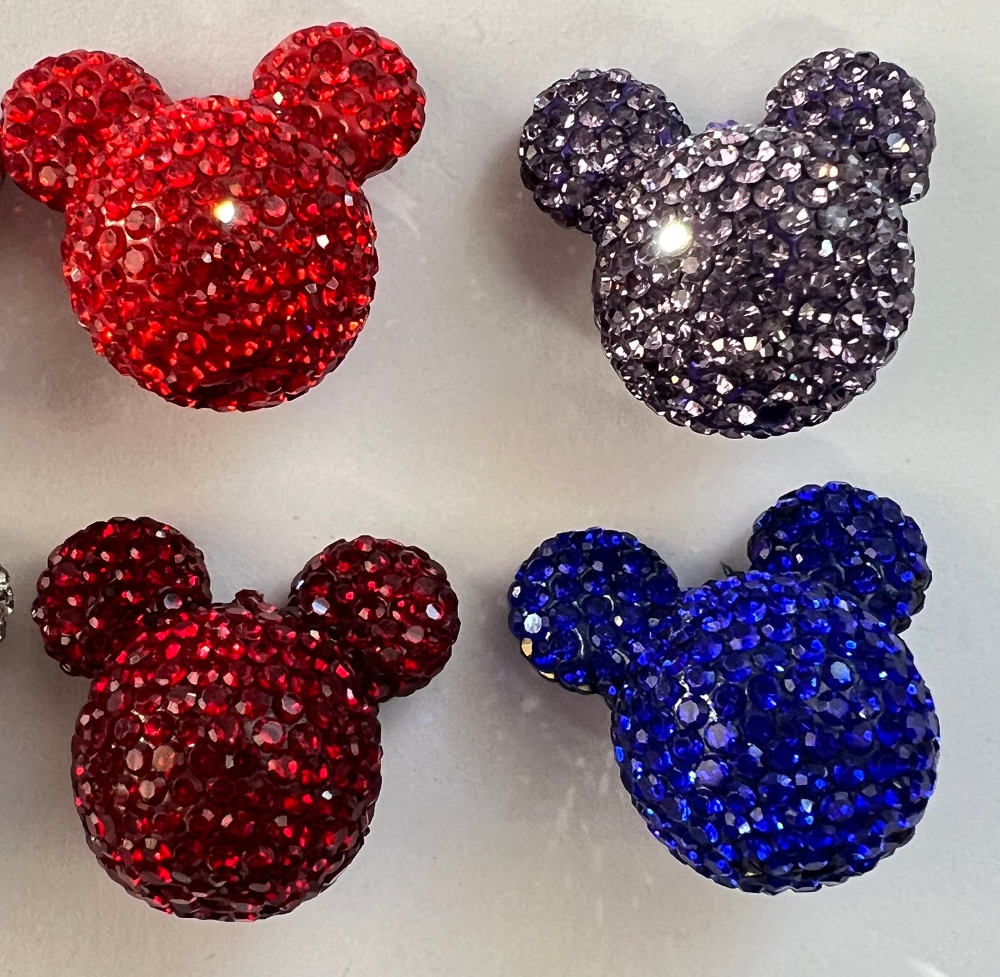 (1)PC- Choose your color-25mm 3D Mouse Head High Quality Rhinestone Bead image 4