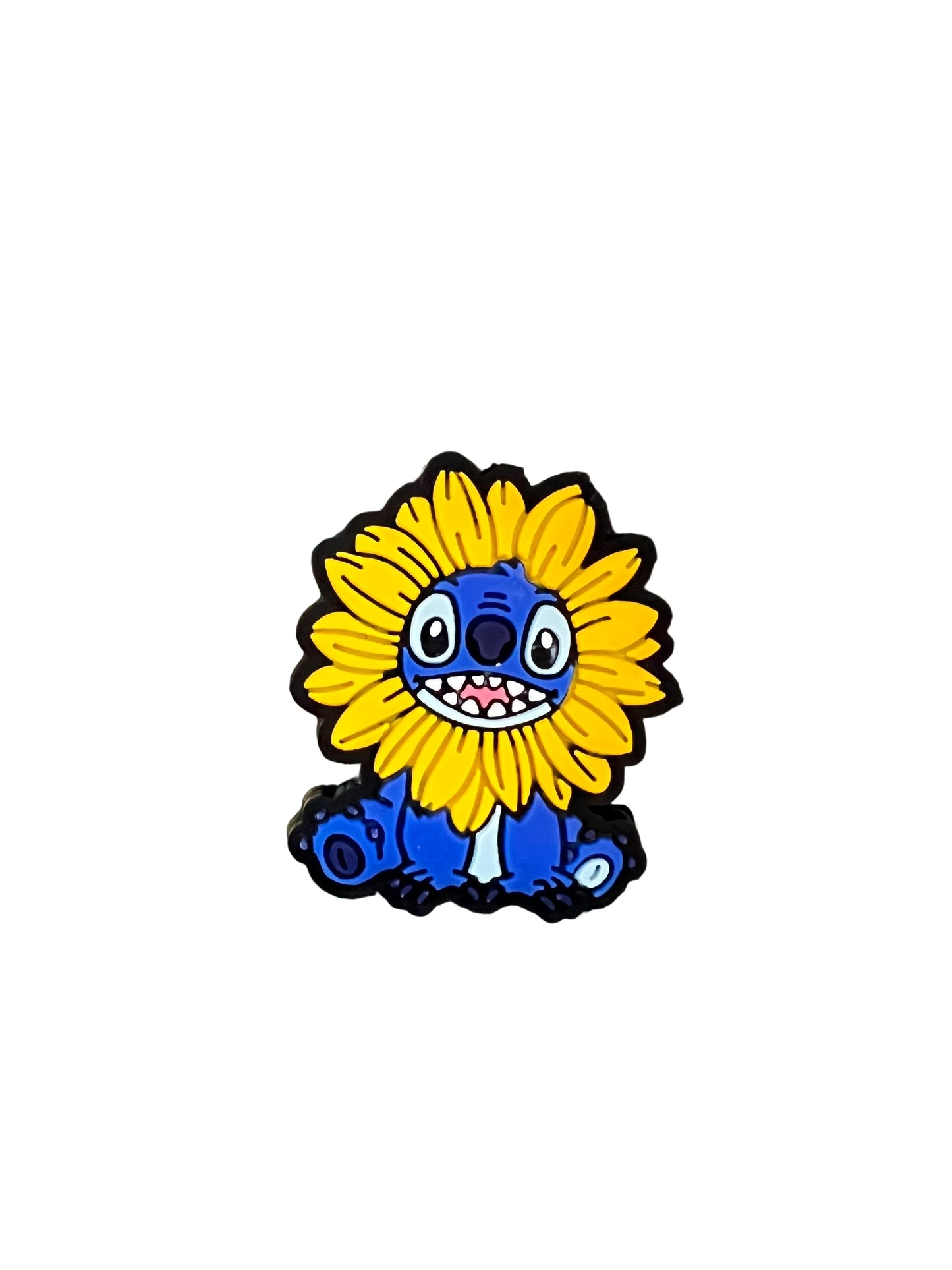 (1)PC- Cute Blue Alien/SUNFLOWER  Focal Bead image 0